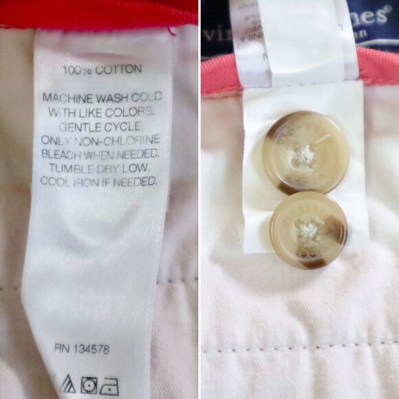 Vineyard Vines Men's Size 35 9" Summer Club Shorts Classic Fit Pink - Picture 9 of 9